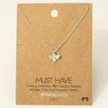 Gold Dipped Mini Bee Pendant Necklace