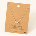 Pave Bee Pendant Necklace