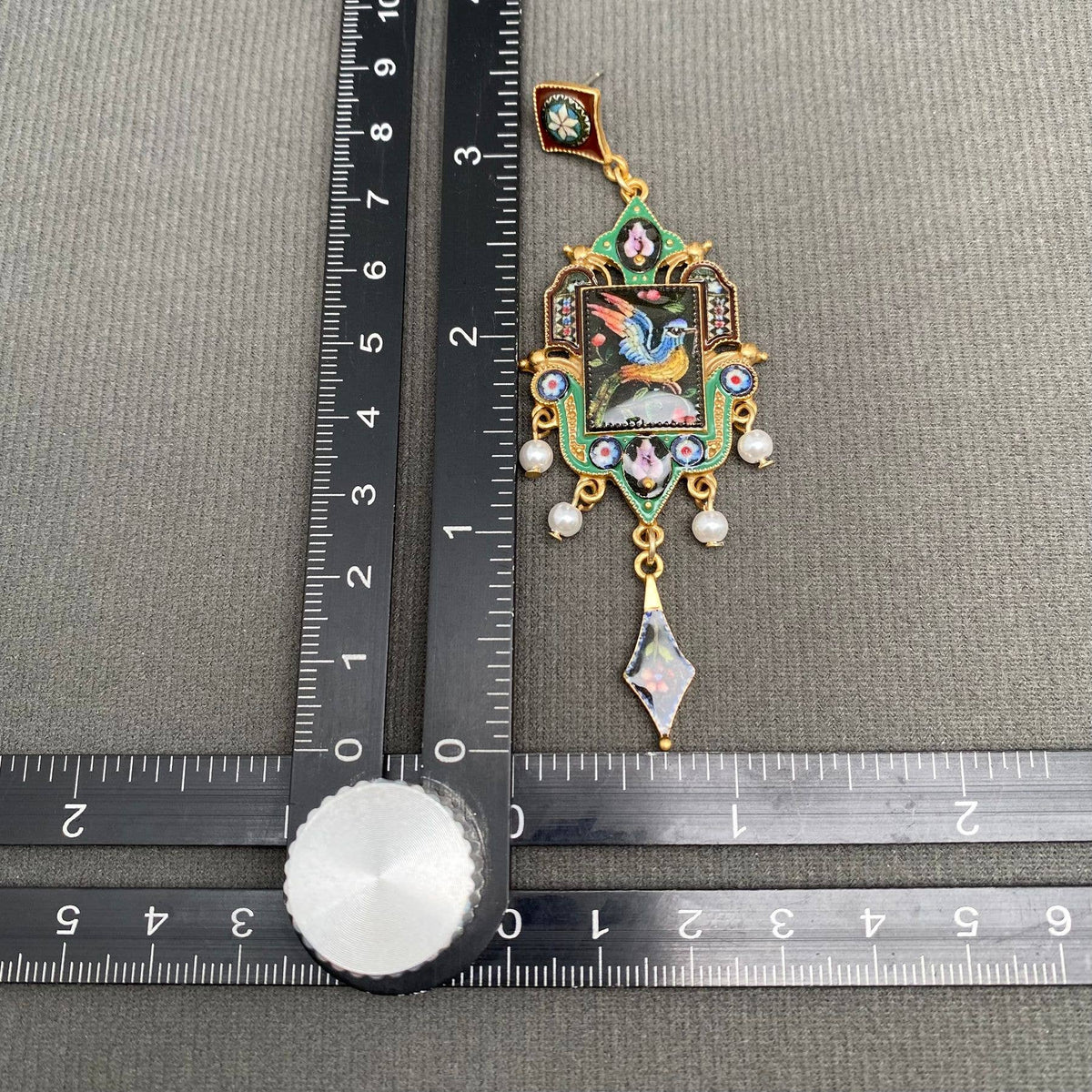 Vintage Bird Pattern Earrings
