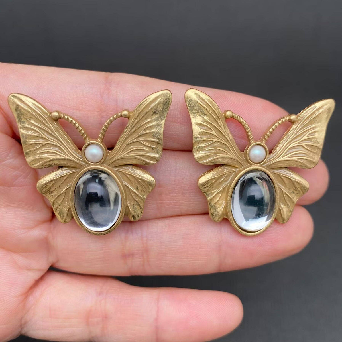 Vintage Butterfly Post Earrings
