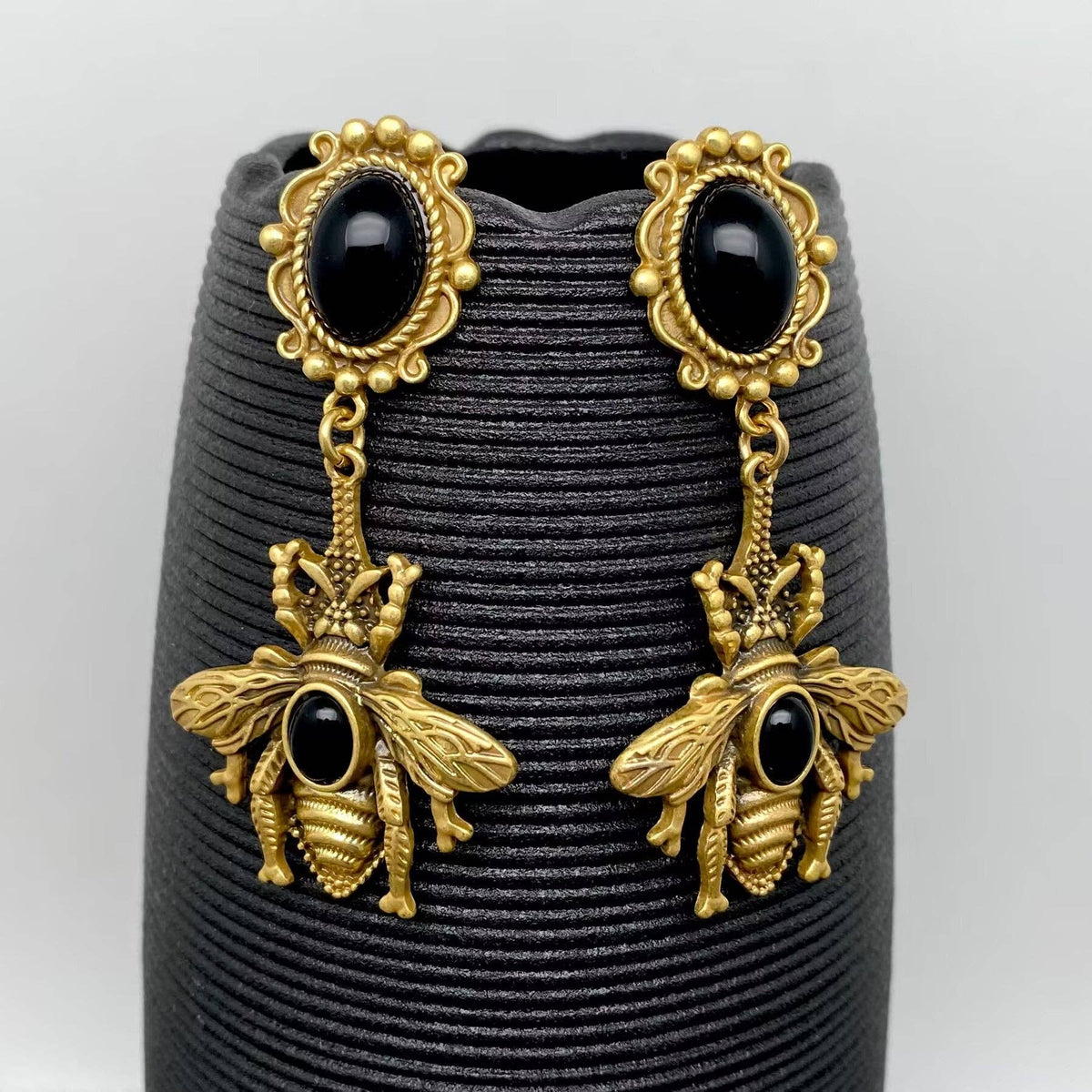 Vintage Bee Dangle Earrings