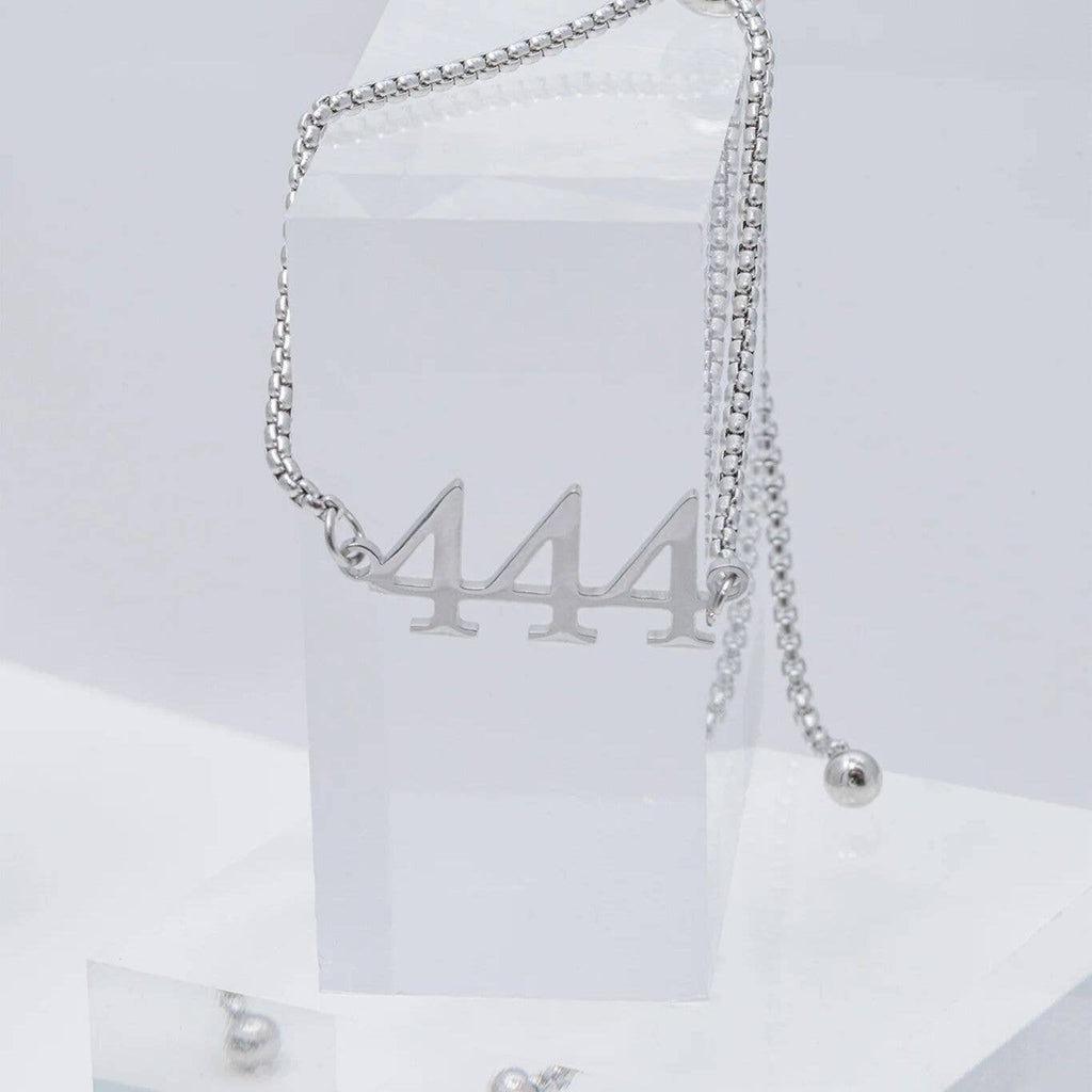 18K Gold PVD Stainless Steel Angel Number Bracelet