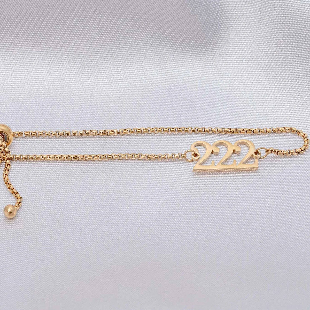 18K Gold PVD Stainless Steel Angel Number Bracelet