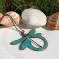 Brass Necklace Large Dragonfly