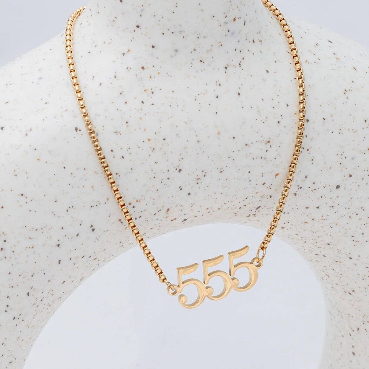 18K Gold PVD Stainless Steel Angel Number Bracelet