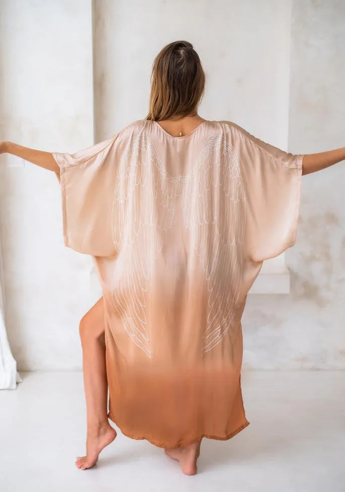 She Who Leads — Divine Ombre Silk Kaftan - 125cm