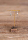 She Who Flies Signature Angel Wing French Hook Earrings, .925 SILVER